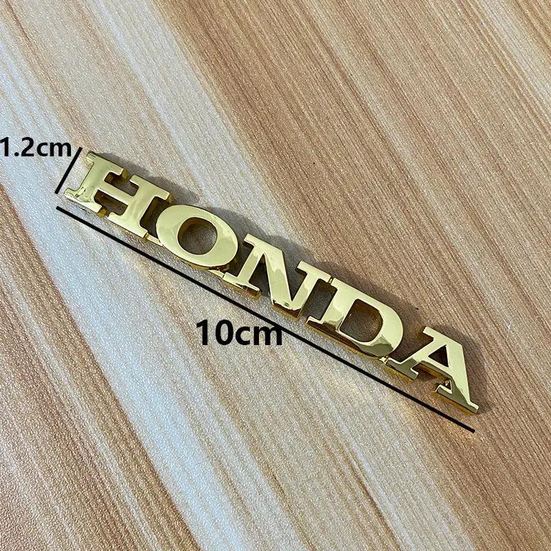 CGPCF1 Suitable for Honda Motorcycle Modification, Electroplating Plastic Car Logo Sticker Car Tail Letter Label Motorcycle Sticker