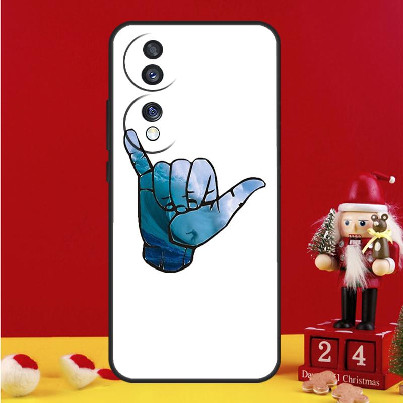 Чехол Shaka Surf Hang loose Для Honor Magic V5 5 6 7 Pro Honor 50 70 90 200 400 Lite X7a X9b X9c X9a X8a X8b Чехол