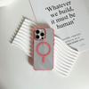 Заводской прозрачный магнитный чехол для мобильного телефона ip15promax Apple 15 ледяного цвета высокая прозрачность металлическое кольцо кнопка защитная крышка партия