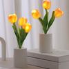 Large Tulip Night Light Realistic Floral LED Bedside Lamp Battery-Powered Ambiance Light for Bedroom Desk Decor Warm Glow Home Decoration