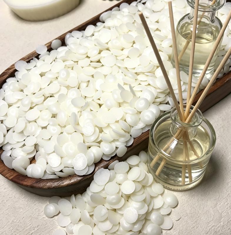 52 Degree Soybean Wax Granules- Premium Handmade Natural Soy Wax Pellets Pillar Blend Eco-Friendly Milk White for Candle Making