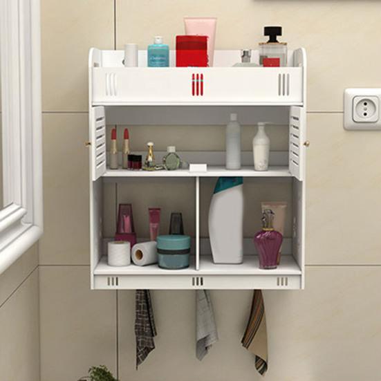 Кухонный настенный шкаф Большая вместимость Несколько отделений Простая установка Туалетный шкаф для хранения