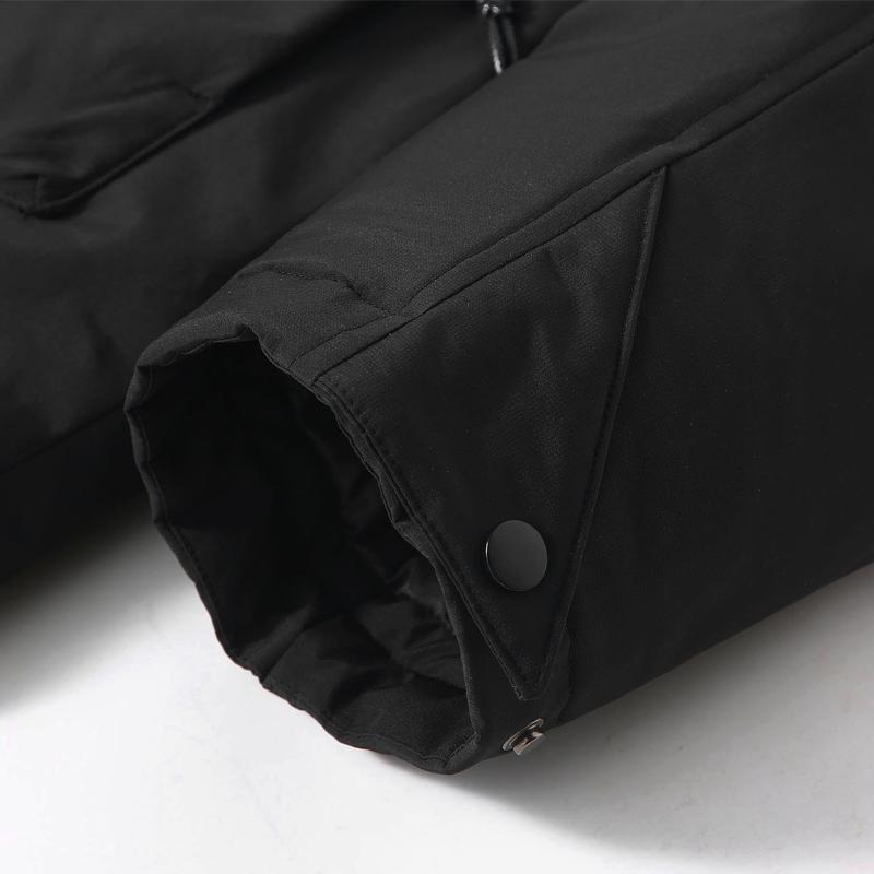 Модное зимнее мужское пальто больших размеров 5XL-12XL с капюшоном, водонепроницаемое, повседневное, свободного кроя, толстое, теплое, оверсайз, верхняя одежда, мужские куртки