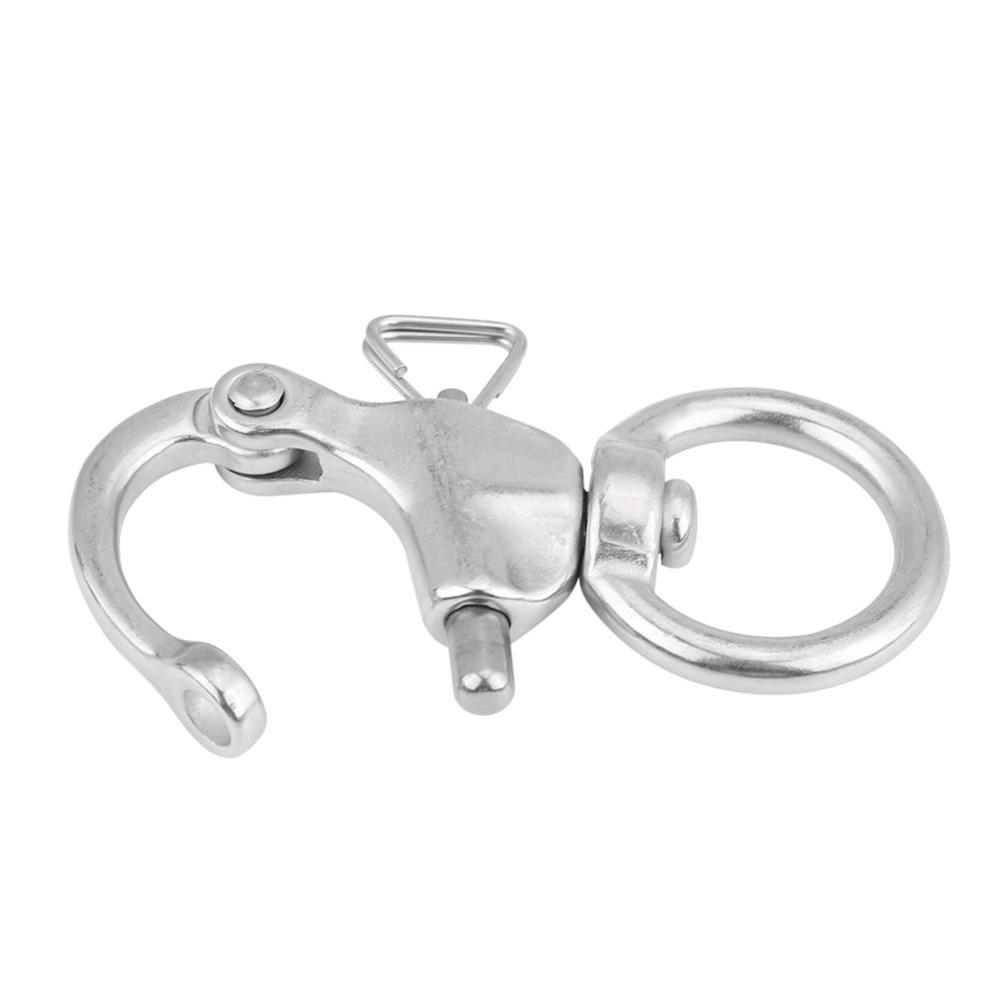 2Pcs Split Ring Pin Snap Shackle Round Brace Ring Useful Tool Round Ring Shackle Camera Straps
