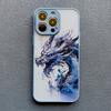 Чехол для телефона Ins Дракон Акварельные чернила Масляная живопись Для iPhone 15 12 13 14 11 Pro Max Mini 7 8 Plus SE2 XR XS X Новый Креативный чехол