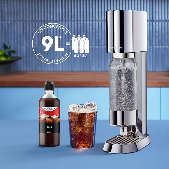 Concentrés SODASTREAM - Lot de 6 concentrés Cola - Jusqu'à 54L de boissons - 440ml