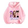 Детская ретро-толстовка в стиле аниме и K-Pop - с длинным рукавом, весенне-осенняя повседневная одежда для мальчиков и девочек