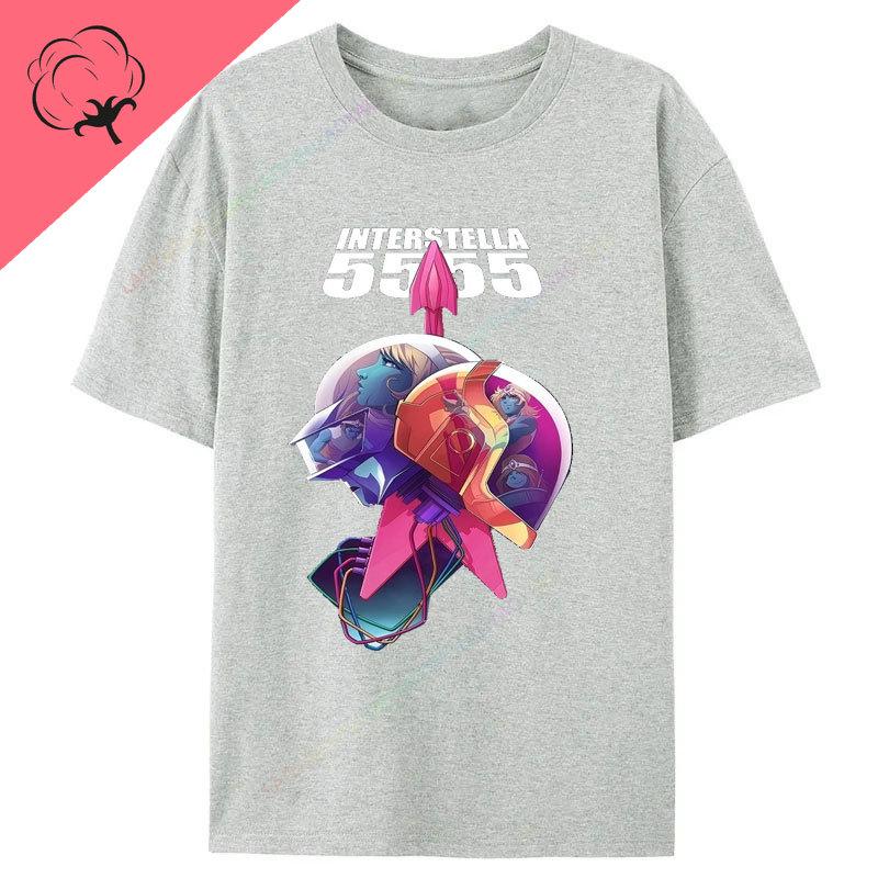 Camisetas Daft Punk Graphic Tshirts Popular Fashion Music Lover Gift Punk Band Cotton Short Sleeve Print Unisex Clothing