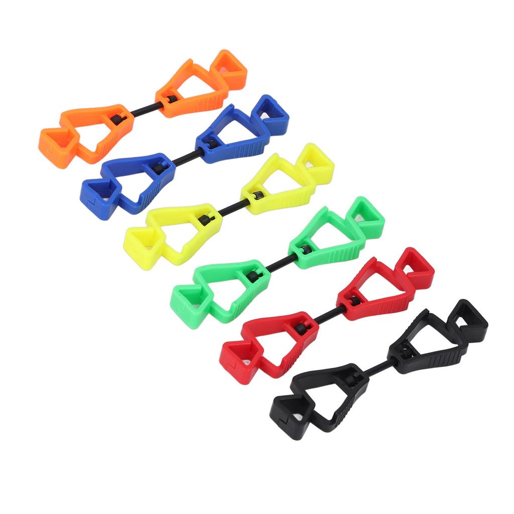 6 шт. зажим для перчаток легкий пластиковый держатель для перчаток с защитой от потери для наружных рабочих техническое обслуживание C