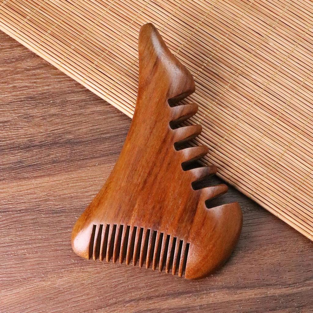 Массажная расческа из сандалового дерева: Портативный деревянный гребень для головы и меридианов сувенир
