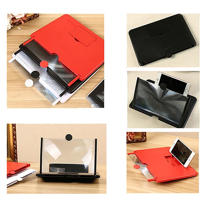 9/10-дюймовый 3D-экранный усилитель, мобильный телефон, видеоувеличитель, для смартфона, увеличенный экран, подставка для телефона, мобильный