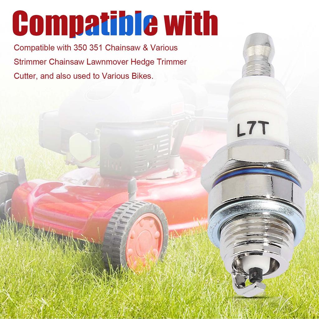 10Pc Spark Plug L7T for 33cc 43cc 47cc 49cc 2-Stroke Pocket Bike ATV Trimmer Blower Chainsaw Brushcutter Echo Wacker Kawasaki