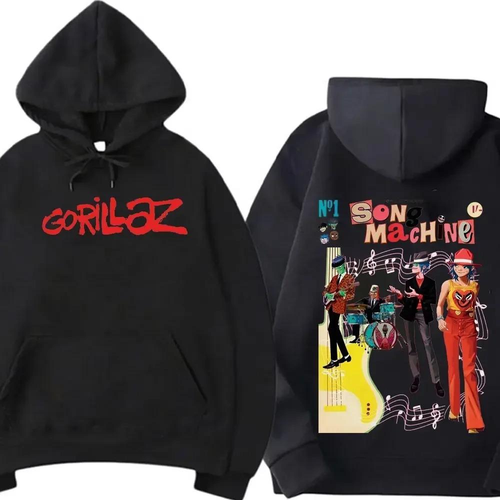 Autumn Winter Coat Gorillaz Printing Women Men Hoodies Pullovers Long Sleeve Sweatshirt Streetwear Hoode Pullover Tracksuit Female Male Clothing