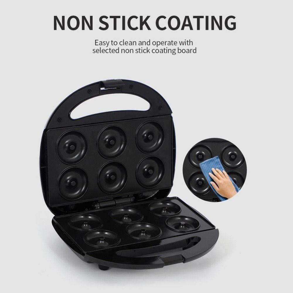 Полностью автоматическая машина для приготовления пончиков 6 отверстий машина для завтрака пончиков десертница кухонный торт