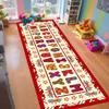 Красочный коврик-дорожка с принтом букв, детский мягкий нескользящий игровой коврик, забавный декор, обучающий длинный коврик, дизайн граффити, прикроватный ковер
