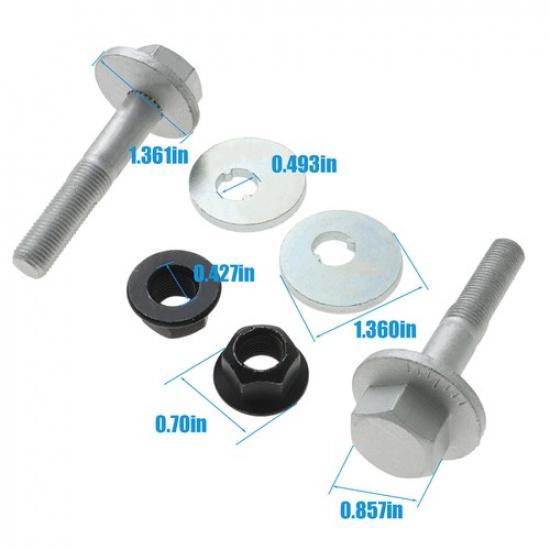 2x Rear Suspension Lateral Arm Camber Bolt for 2011-2015 Sonata Tucson