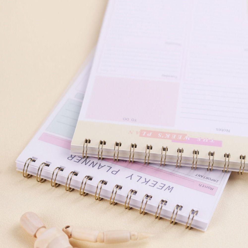 Ежедневник-напоминалка A5 Планировщик Блокнот Органайзер времени 2025 Английский Повестка дня Книга Школа