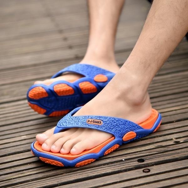 Мужские легкие сандалии, летние повседневные шлепанцы