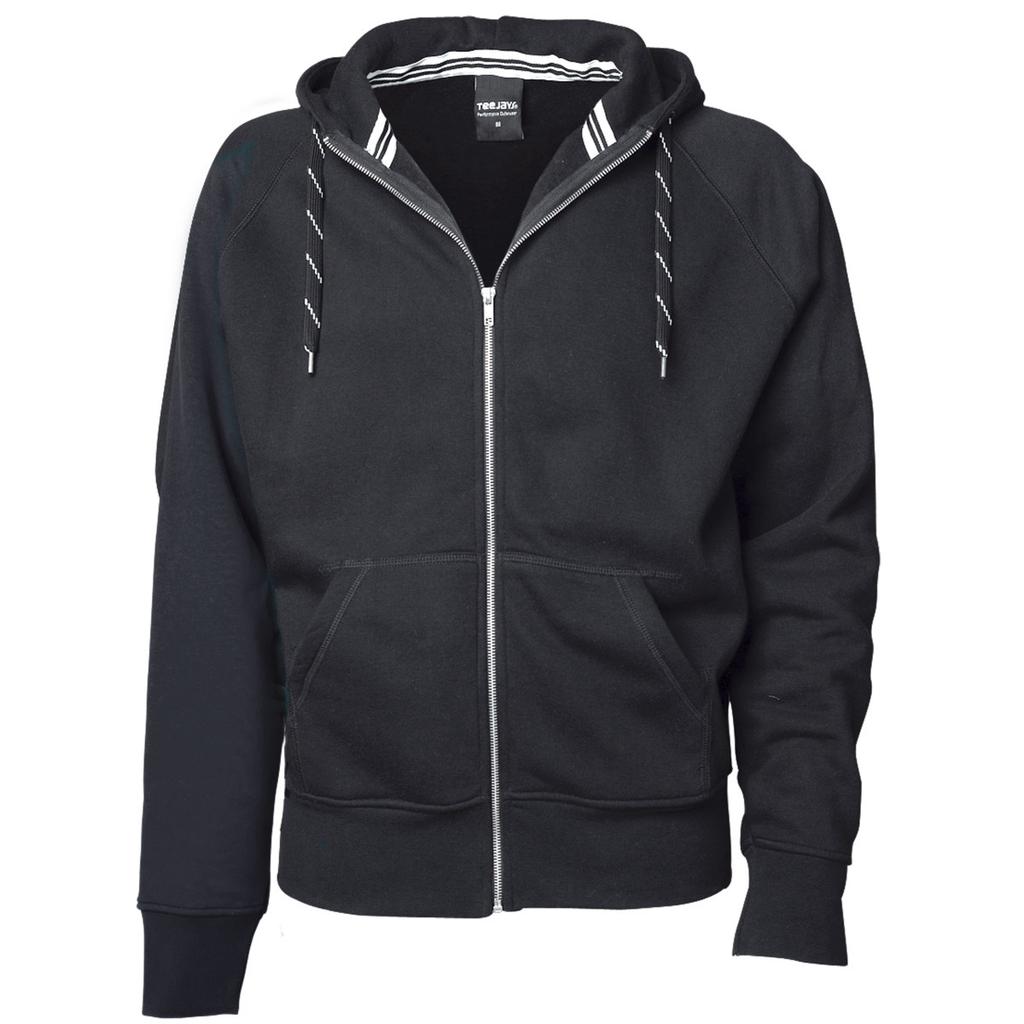 Tee Jays Mens Full Zip Hooded Sweatshirt
