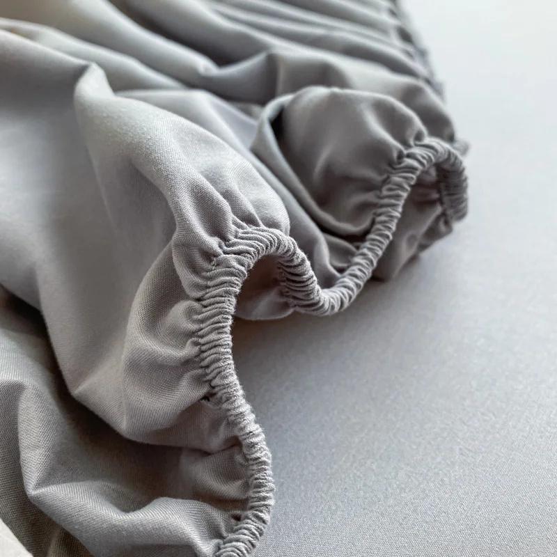 Водонепроницаемый защитный чехол для матраса, простыня на резинке из хлопка с резинками, нескользящее покрывало, парное постельное белье