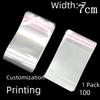 "7cm Wide Clear OPP Self-adhesive Bag for Jewelry and Hairband Packaging"