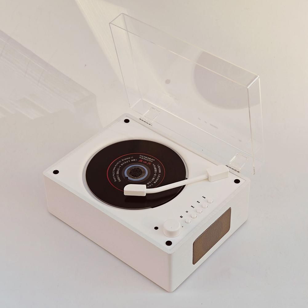Домашний музыкальный плеер Перезаряжаемый Поддержка CD BT USB 3,5 мм AUX Беспроводной динамик Bluetooth-совместимый 5.0 Настольный CD-плеер для телефона