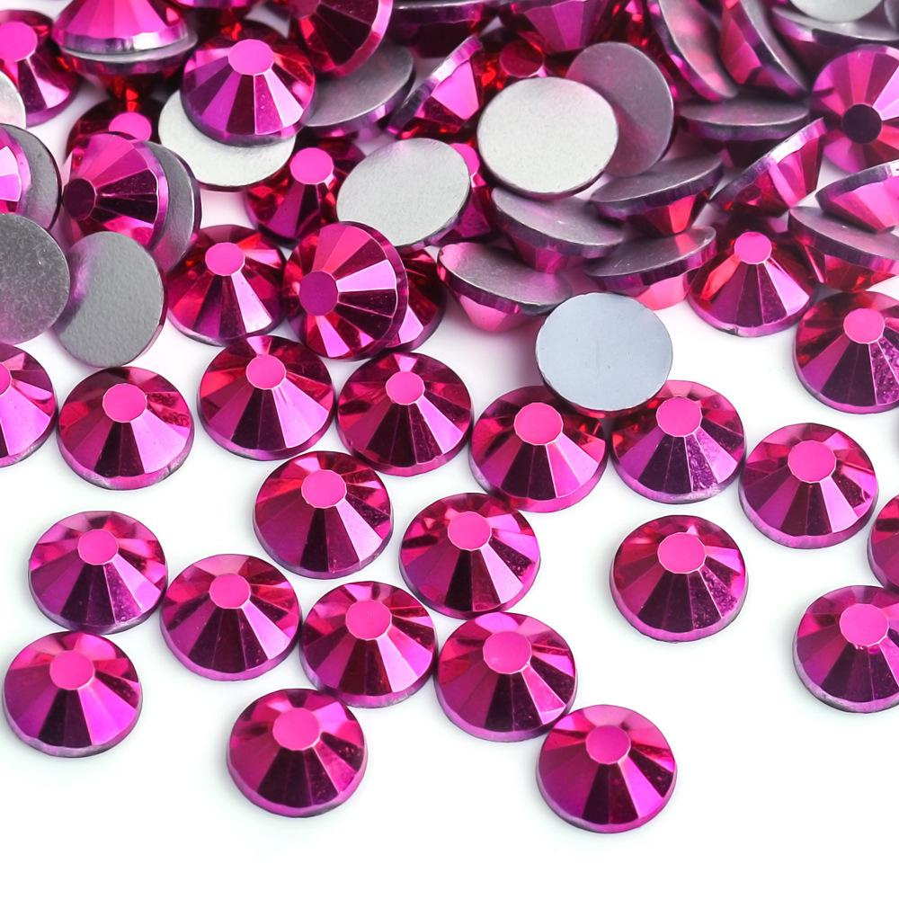 Мягкий Биг-бэг Плоское дно Алмазный Цветной Гальванизированный Хрустальный Алмаз Декоративная Страза Сделай сам Нейл-арт Стеклянные Ювелирные Аксессуары