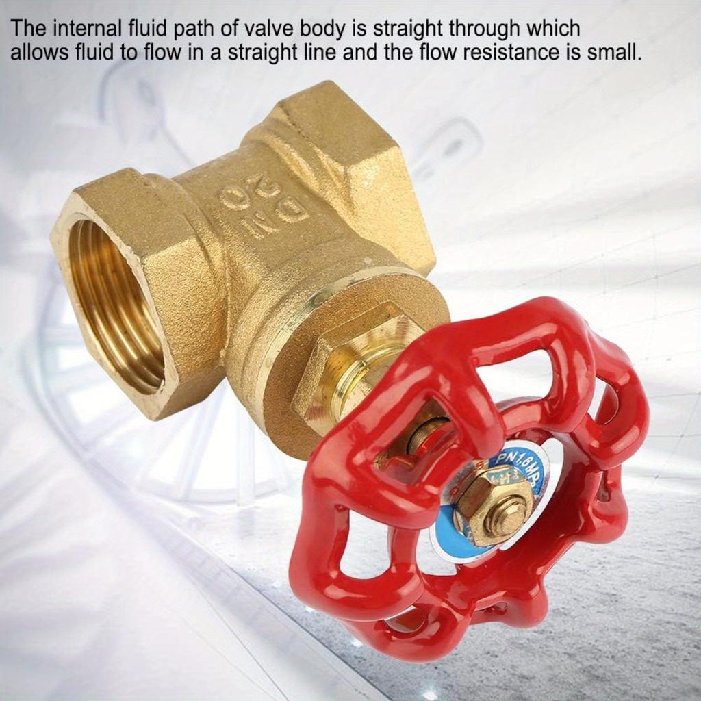 Латунная задвижка, 1 шт., латунная задвижка с резьбой DN20, поворотный шлюзовой клапан BSPP G3/4 для воды, нефти, газа