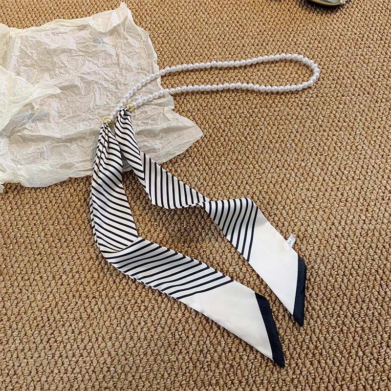 Французское кружево, жемчужный пояс и шелковый шарф, аксессуар для волос