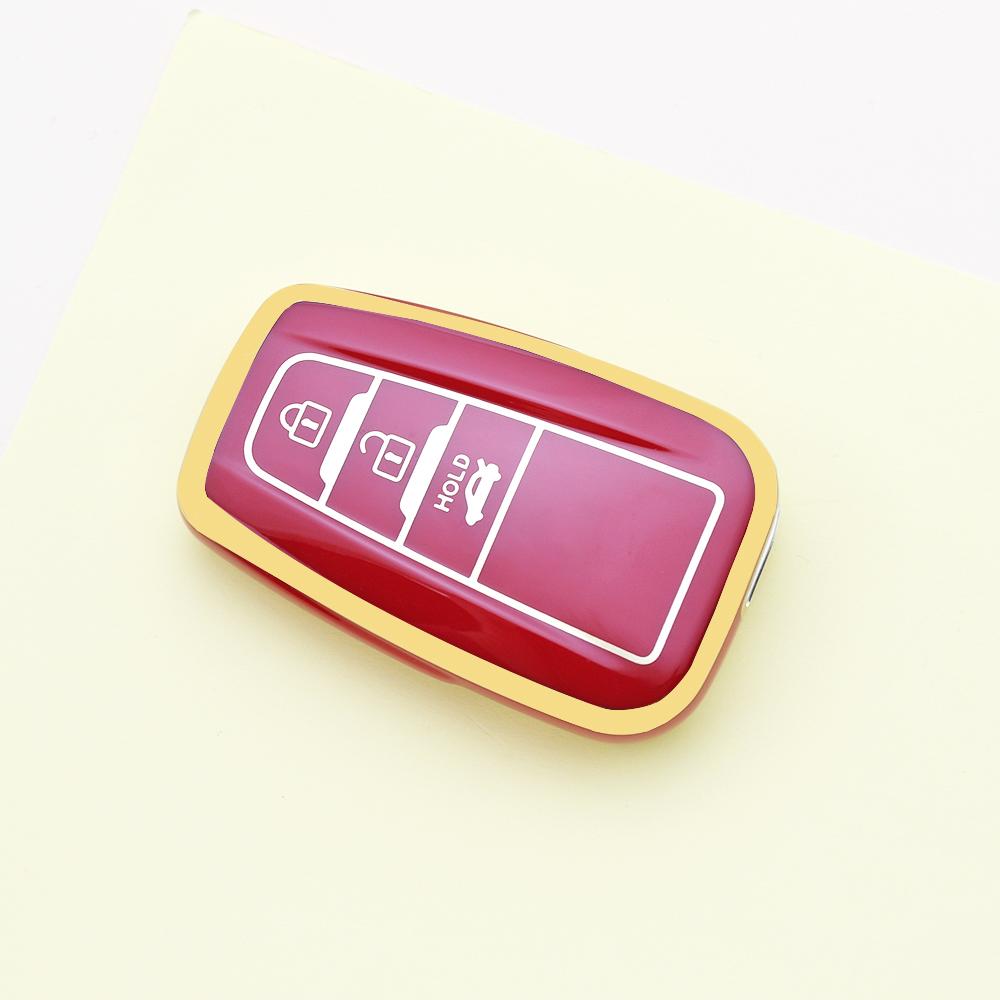 Tpu Auto Shell Fob Car Key Case Cover Keychain Accessories For Toyota Prius Camry Corolla Chr C-Hr Rav4 Land Cruiser Prado