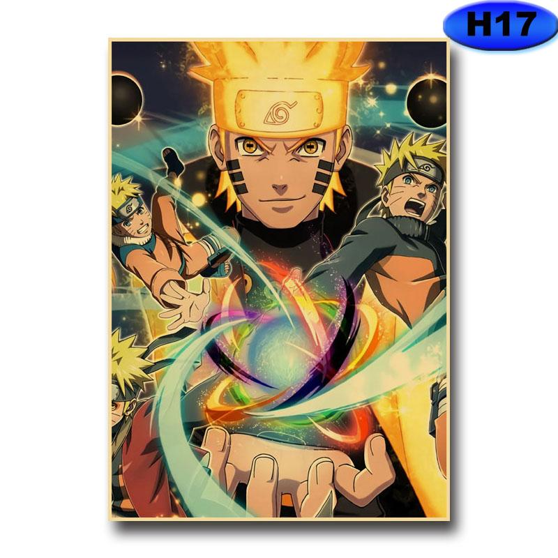 Боруто аниме постер винтажные постеры Узумаки Бар Кафе Домашний Декор Гостиная Наклейка на стену Художественная живопись Коллекция фанатов картина