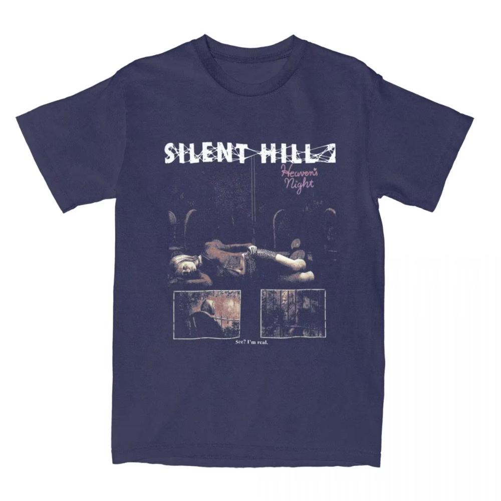 SH2 Heavens Night Silent Hill Вещи Футболки для Мужчин Женщин Повседневные Хлопок Летние Топы С Принтом Большого Размера Модная Футболка