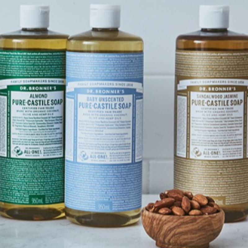 Dr. Bronner S Peppermint Pure caStile Soap 950 Ml