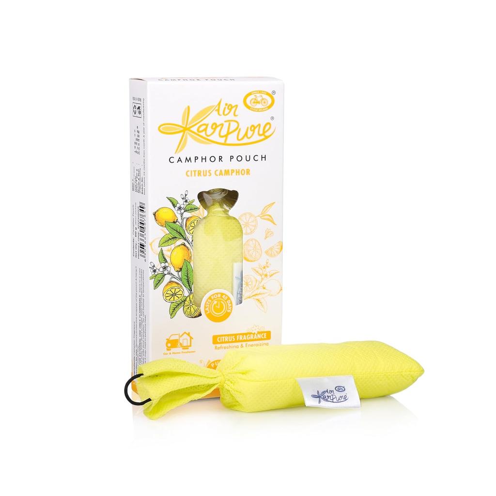 Cycle Pure Karpure Камфорный мешочек 60 г Упаковка из 3 штук | Освежитель воздуха для автомобиля, дома, гардероба и офиса с ароматом уда, цитруса и тимьяна