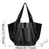 Casual Soft PU Tote Bag Multi-Pocket American Style Large Capacity Shoulder Bag Magnetic Button Soft Versatile Commuting Handbag