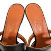 Hermes CM21107022009 Candy Goat Kelly Buckle Heeled Sandals Sandals Black Goat Women Used