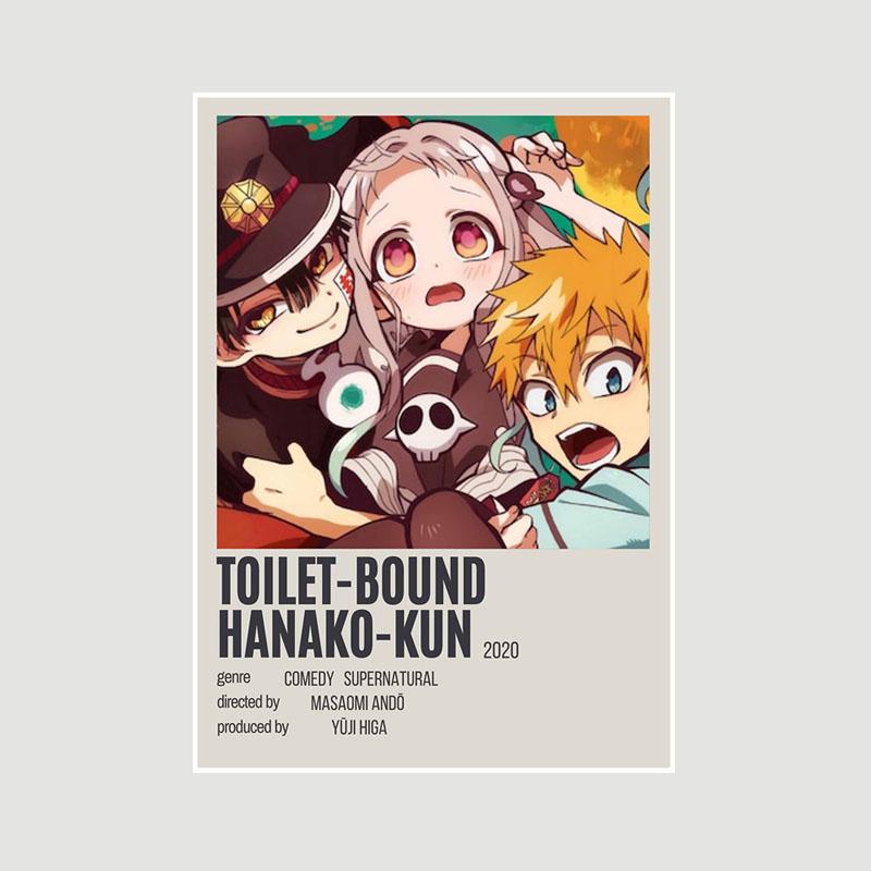 Retro White Paper Minimalist Anime Posters Fans Collection Jujutsu Kaisen Demon Slayer Poster Decor Home Decoration Wall Art Painting