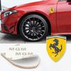 Car Styling 3D Sticker Metal Badge Vehicle Emblem Body Decal for Ferrari Roma 488 Portofino F8 Roma Spider SF90 Auto Accessories