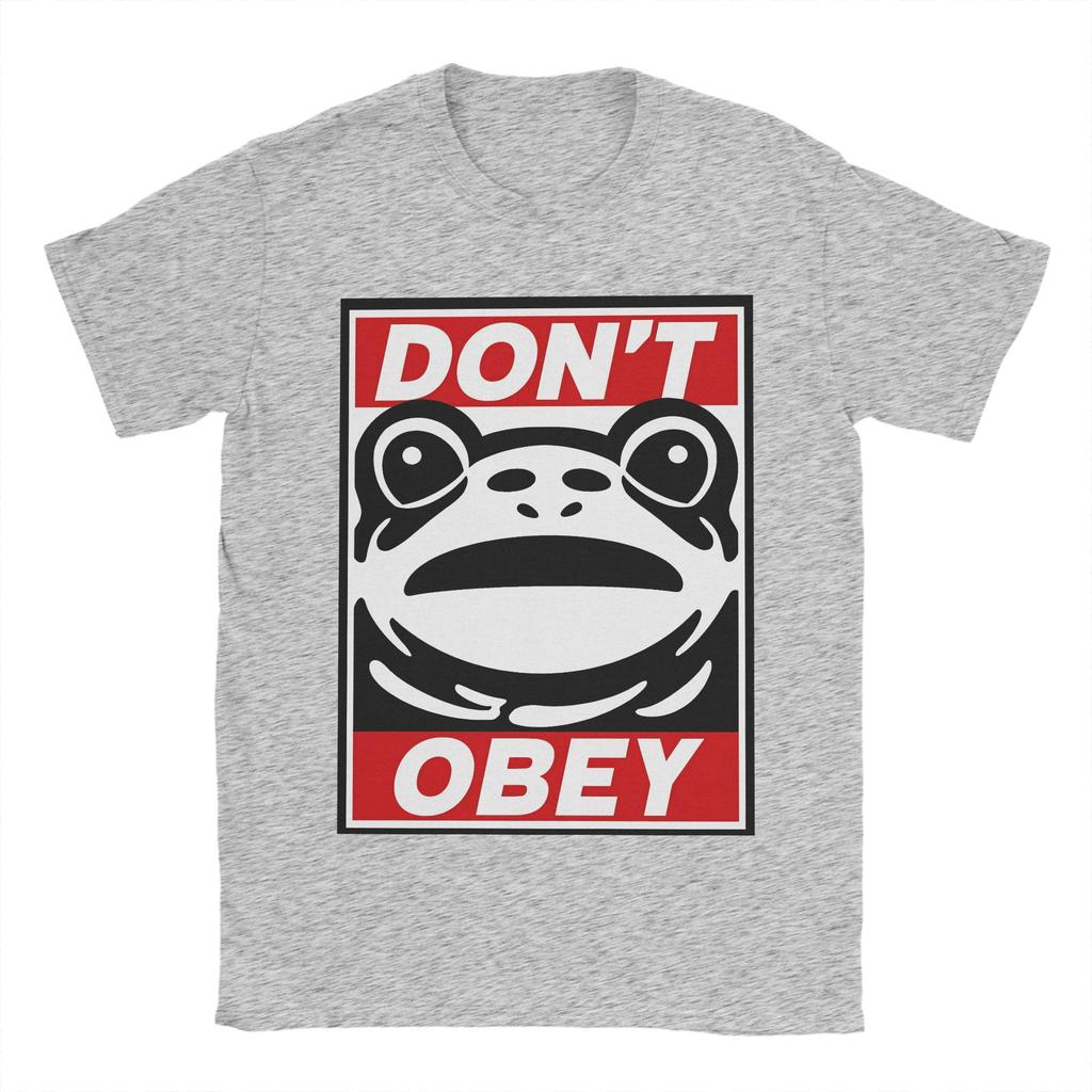 No Kings Don't Obey Men's T Shirts  Vintage Tee Shirt Short Sleeve O Neck T-Shirts Pure Cotton Gift Idea Clothing