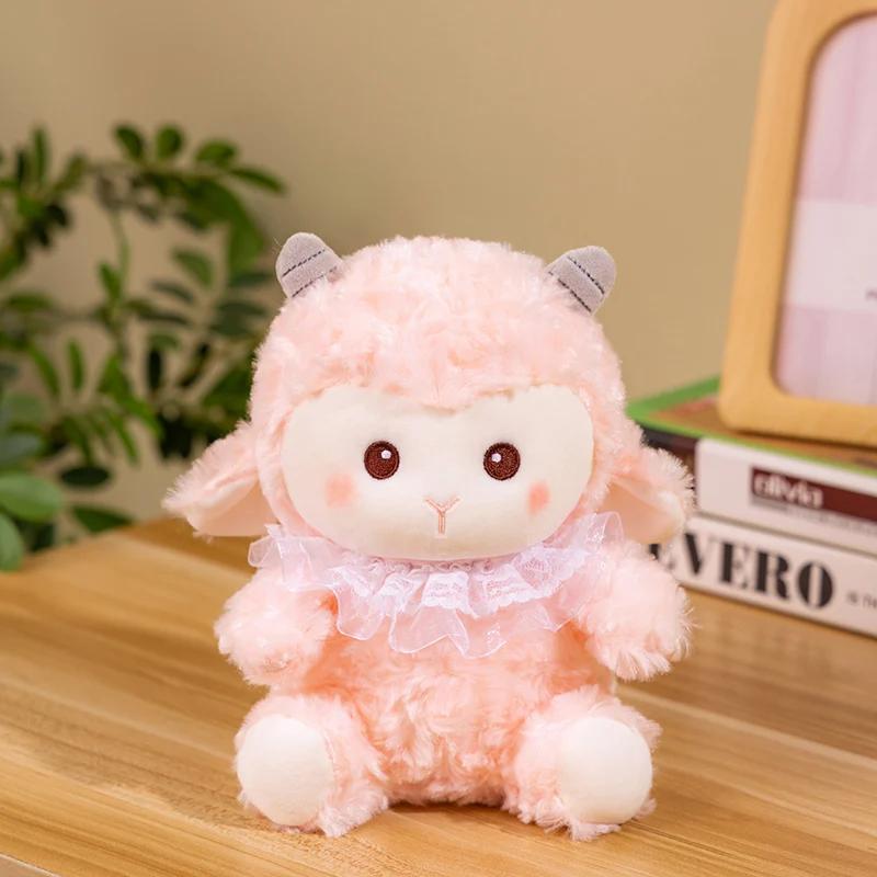 Новые 23/30 см Кавайные Плюшевые Игрушки Животные Овечки Креативные Куклы Ягнята Милые Детские Подарки на День Рождения для Девочек Декор Комнаты