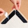 8Pcs Anti-slip Fixing Sticker Adhesive Rug Gripper Pads Triangle/Trapezoid Reusable Prevent Slipping Accidents Carpet Tape for