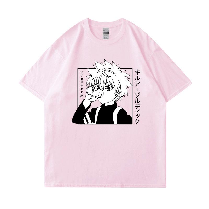 Футболка с графическим принтом Killua Zoldyck унисекс, летняя, повседневная, с круглым вырезом, коротким рукавом, в уличном стиле, модная футболка в стиле аниме