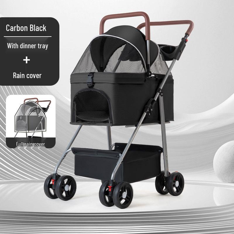 Compact Foldable Pet Stroller for Dogs and Cats