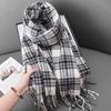 Fashionable Literary Outer Scarf Autumn and Winter Ladies Elegant Temperament Warm Tassel Shawl