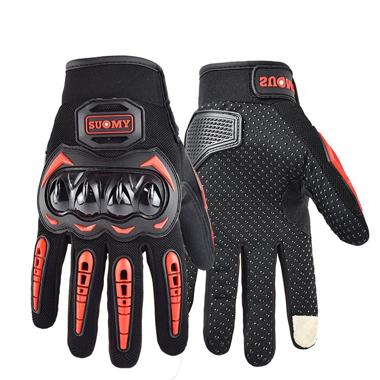 Summer Breathable Polyester Motorcycle Gloves Non-slip Wear-resistant Motocross Racing Gloves Touch Screen Moto Biker Gloves
