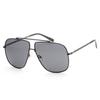 GueSS Men S 61mm Grey SunglaSSeS Gf0239 08a Shiny Gunmetal