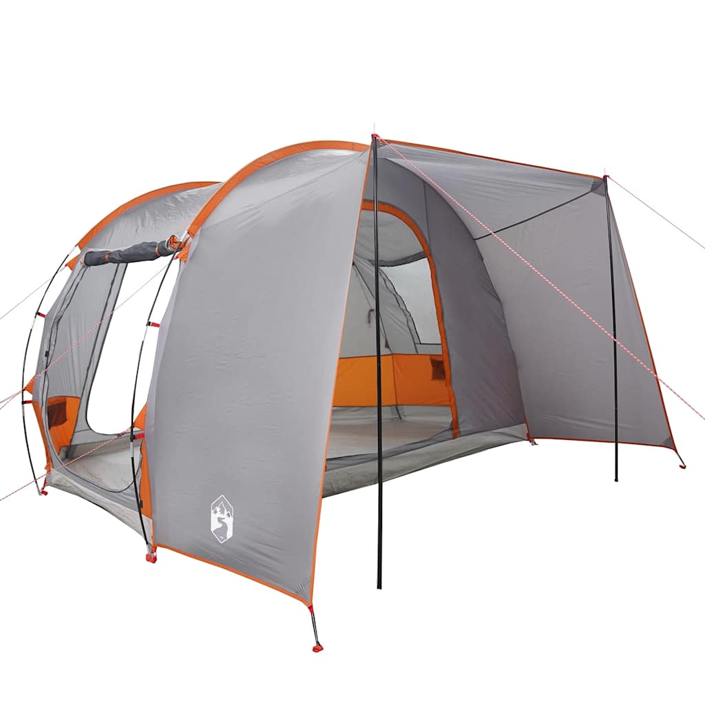 Car Tent for 2 Persons Grey and Orange Waterproof