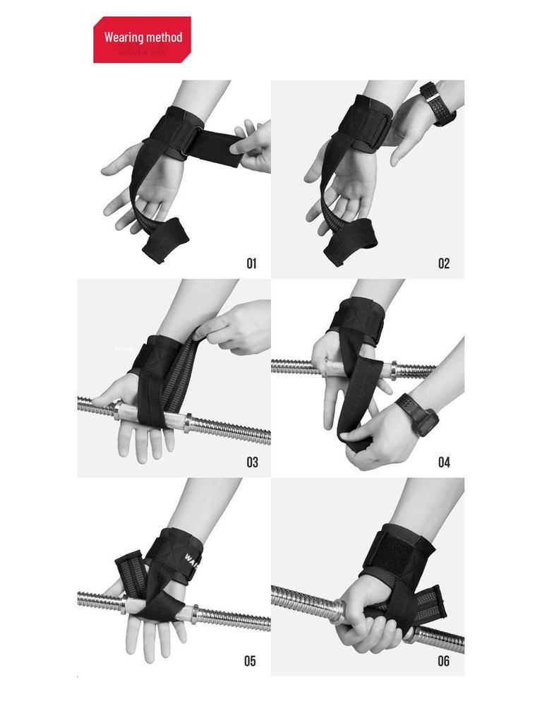 Кистевые бинты для тяжелой атлетики: Односторонние лямки для подтягиваний и становой тяги