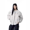 Winter American Deconstructed Flight Jacket Men Thick Warm Casual Baseball Coat Solid Color