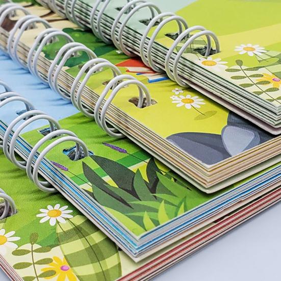 4Pcs Grooved Writing Practice Book with Pens Refills Pencil Gripper Reusable